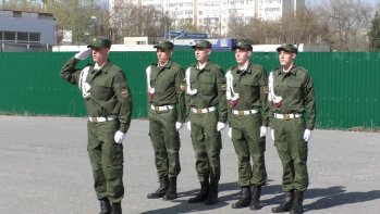Команда 9 гиназии-победители Спартакиады допризывной молодежи. 